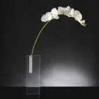Vase à fleurs moderne en plexiglas transparent fabriqué en Italie - Unique Viadurini