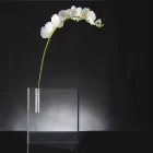 Vase à fleurs moderne en plexiglas transparent fabriqué en Italie - Unique Viadurini