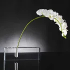 Vase à fleurs moderne en plexiglas transparent fabriqué en Italie - Unique Viadurini