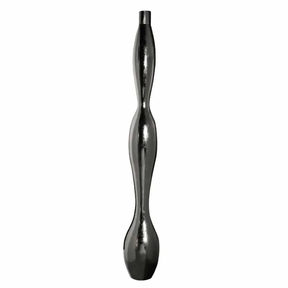 Vase d'intérieur en résine finition feuille d'or ou d'argent fabriqué en Italie - Quarto Viadurini