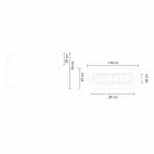 Vase d'intérieur ou d'extérieur design blanc en trois tailles, 2 pièces - Pandora par Myyour Viadurini