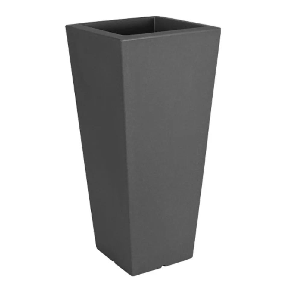 Vase de jardin carré de couleur fluo avec lumière Made in Italy - Avanas Viadurini