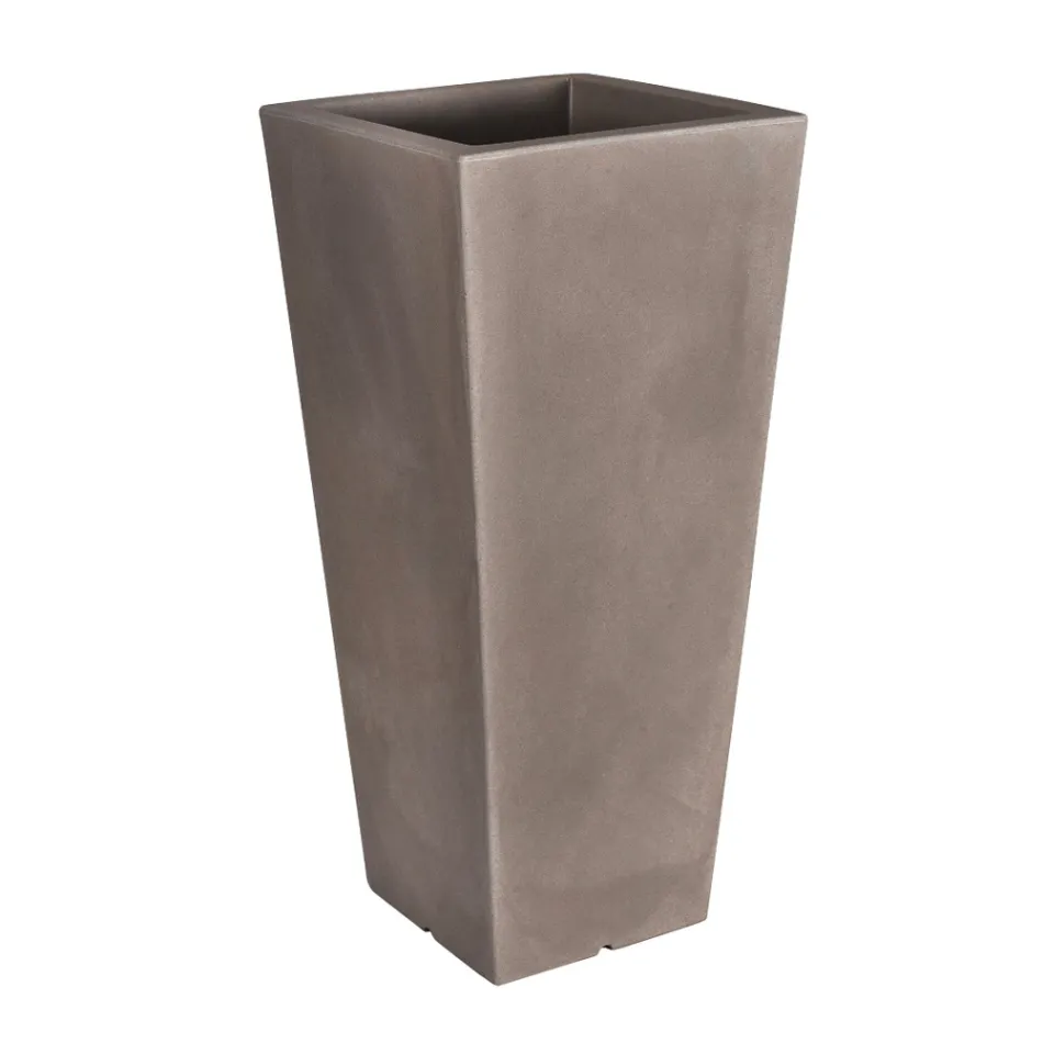 Vase de jardin carré de couleur fluo avec lumière Made in Italy - Avanas Viadurini