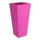 Vase de jardin carré de couleur fluo avec lumière Made in Italy - Avanas Viadurini