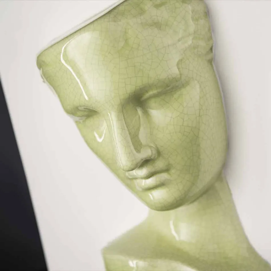 Vase Rectangulaire Moderne en Céramique Colorée Fabriqué à la Main en Italie - Lucas Viadurini