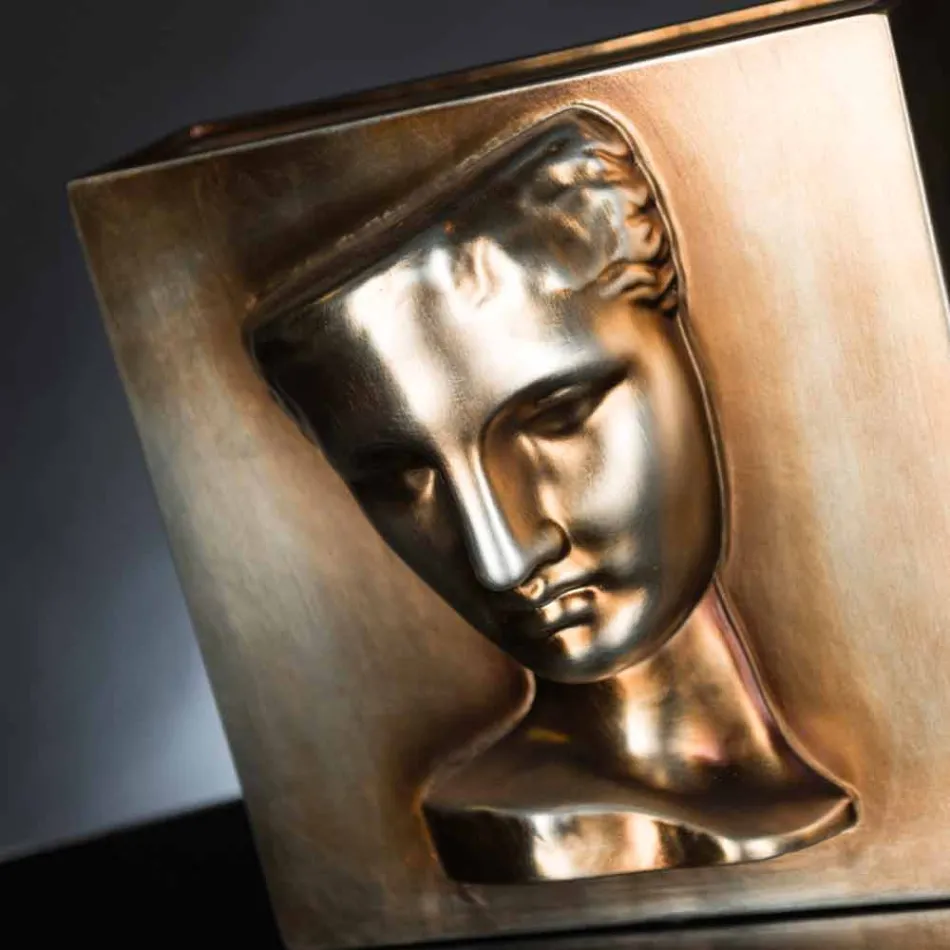 Vase Rectangulaire Moderne en Céramique Colorée Fabriqué à la Main en Italie - Lucas Viadurini