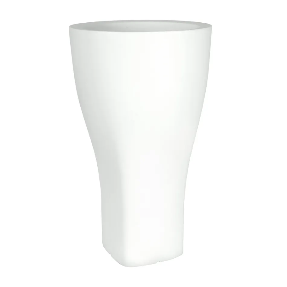 Pot de jardin rond coloré en polyéthylène fabriqué en Italie - Tremont Viadurini