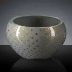 Vase d'intérieur rond en verre de Murano coloré fabriqué en Italie - Asper Viadurini