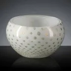 Vase d'intérieur rond en verre de Murano coloré fabriqué en Italie - Asper Viadurini