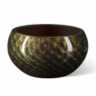 Vase d'intérieur rond en verre de Murano coloré fabriqué en Italie - Asper Viadurini