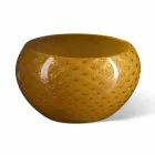 Vase d'intérieur rond en verre de Murano coloré fabriqué en Italie - Asper Viadurini