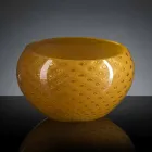 Vase d'intérieur rond en verre de Murano coloré fabriqué en Italie - Asper Viadurini