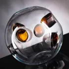 Vase d'intérieur rond en verre de Murano soufflé fabriqué en Italie - Kimo Viadurini