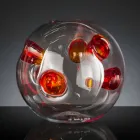 Vase d'intérieur rond en verre de Murano soufflé fabriqué en Italie - Kimo Viadurini