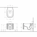 Vase en céramique à suspendre au design moderne fabriqué en Italie, Hamlet Viadurini