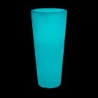 Vase de jardin rond de couleur fluo avec lumière Made in Italy - Avanas Viadurini