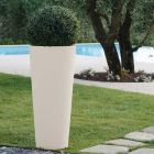 Vase de jardin rond de couleur fluo avec lumière Made in Italy - Avanas Viadurini