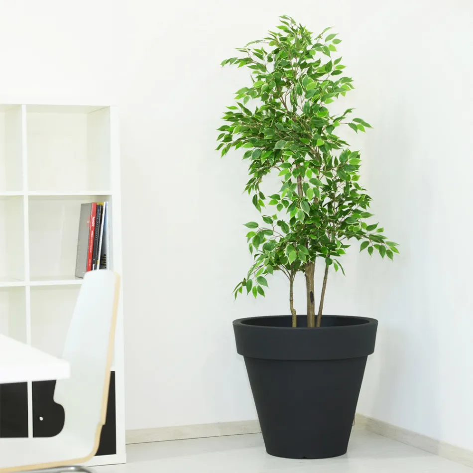 Vase de jardin rond coloré ou avec éclairage Made in Italy - Avanas Viadurini