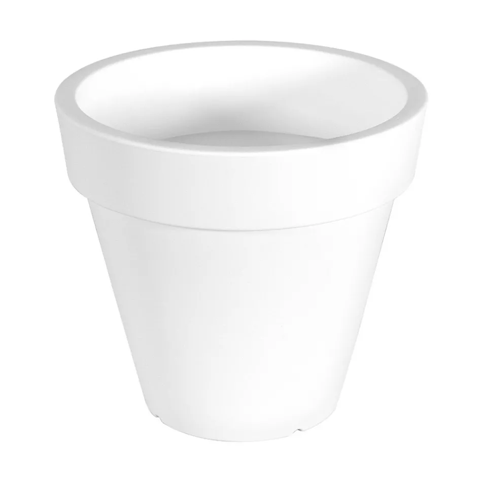 Vase de jardin rond coloré ou avec éclairage Made in Italy - Avanas Viadurini