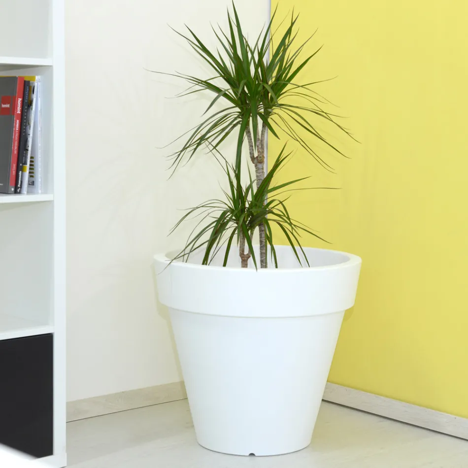 Vase de jardin rond coloré ou avec éclairage Made in Italy - Avanas Viadurini