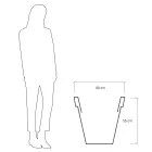 Vase de jardin rond coloré ou avec éclairage Made in Italy - Avanas Viadurini