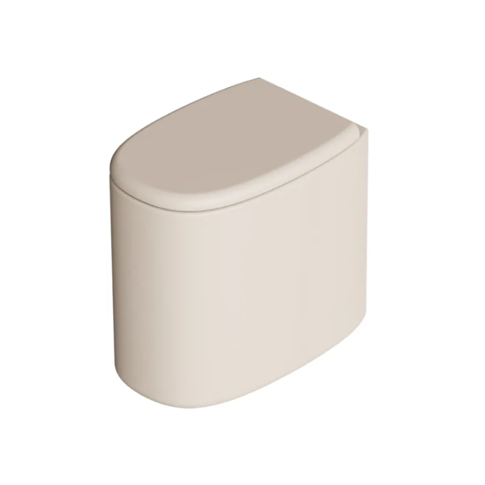 Cuvette de WC sur pied en céramique de différentes couleurs, fabriquée en Italie - Fille Viadurini