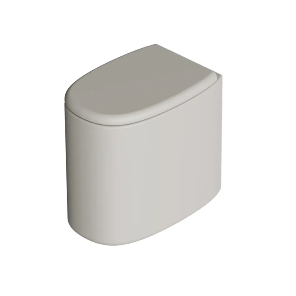 Cuvette de WC sur pied en céramique de différentes couleurs, fabriquée en Italie - Fille Viadurini