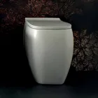 Vase WC en céramique blanche au design moderne Gais, fabriqué en Italie Viadurini