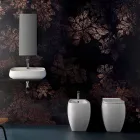 Vase WC en céramique blanche au design moderne Gais, fabriqué en Italie Viadurini