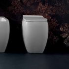 Vase WC en céramique blanche au design moderne Gais, fabriqué en Italie Viadurini