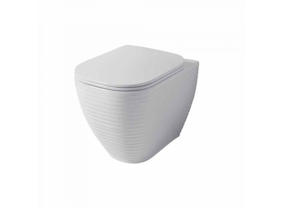 Vase en céramique blanche ou colorée de conception Trabia Viadurini