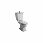 Cuvette de toilette monobloc en céramique blanche style 72x36 cm, fabriquée en Italie Viadurini