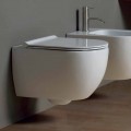 Vase WC suspendu en céramique au design moderne Star 50x35 fabriqué en Italie