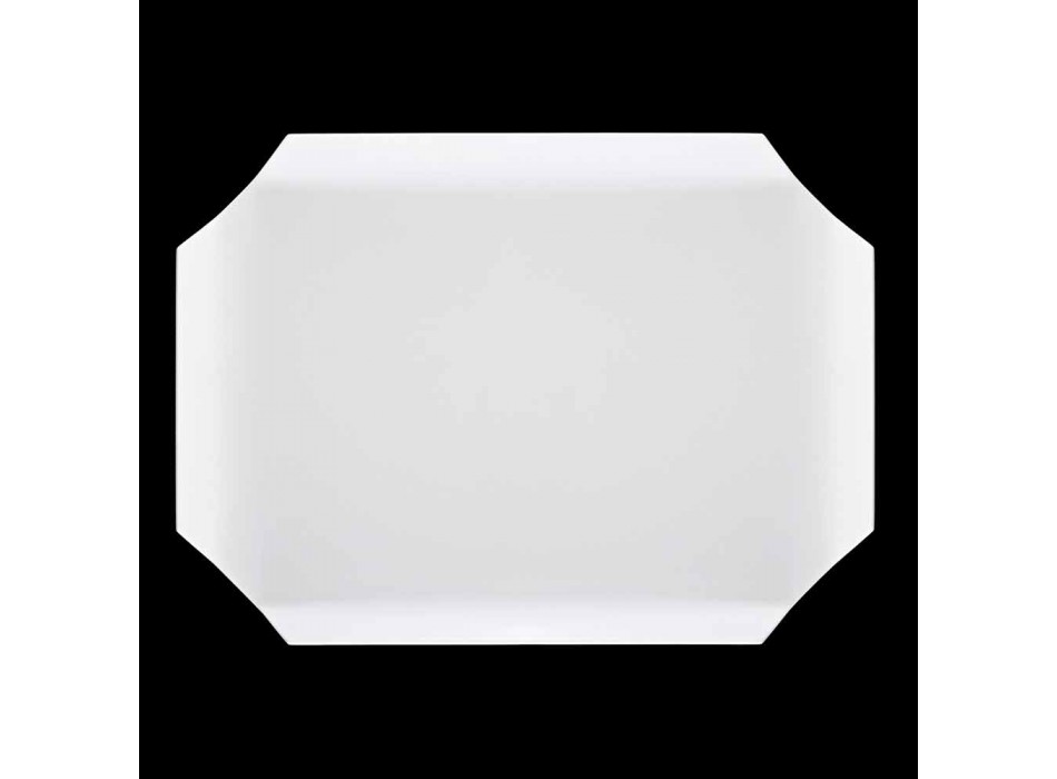 Planche à découper pour plateau de cuisine en corian blanc au design rectangulaire élégant - Ivanova Viadurini