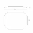 Plateau de cuisine élégant en planche à découper rectangulaire en corian blanc - Ivanova Viadurini