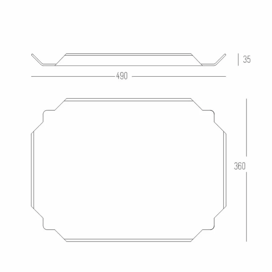 Plateau de cuisine élégant en planche à découper rectangulaire en corian blanc - Ivanova Viadurini