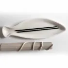 Plateau de Cuisine en Marbre Blanc de Carrare Fabriqué à la Main en Italie - Poisson Viadurini