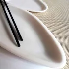 Plateau de Cuisine en Marbre Blanc de Carrare Fabriqué à la Main en Italie - Poisson Viadurini