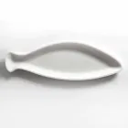 Plateau de Cuisine en Marbre Blanc de Carrare Fabriqué à la Main en Italie - Poisson Viadurini