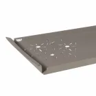 Plateau de service avec des fleurs en fer blanc, bleu ou boue - Marken Viadurini