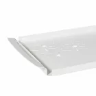 Plateau de service avec des fleurs en fer blanc, bleu ou boue - Marken Viadurini