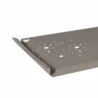 Plateau de service avec des fleurs en fer blanc, bleu ou boue - Marken Viadurini