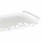 Plateau de service en fer blanc, beige ou ivoire fabriqué en Italie - Leiden Viadurini