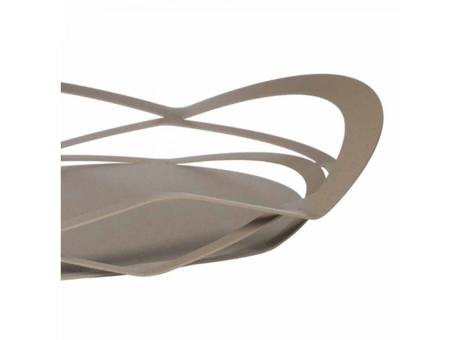 Plateau design moderne en fer fait main, fabriqué en Italie - Futti Viadurini