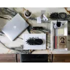 Plateau Rectangulaire en Marbre de Carrare Blanc Fabriqué en Italie - Vassili Viadurini