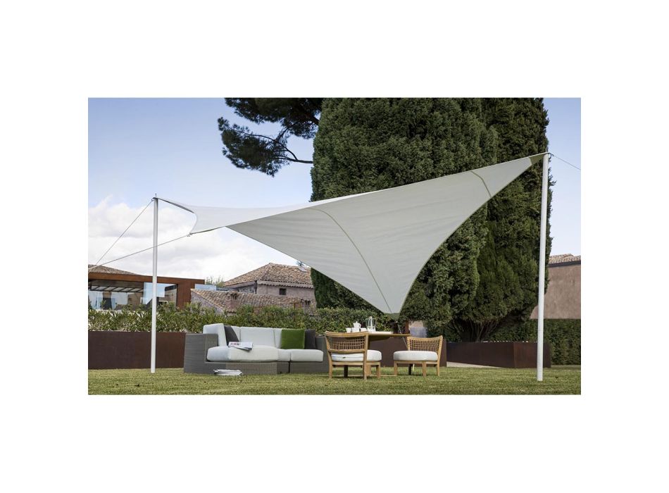 Voile hexagonale pour espaces d'ombrage en tissu plastique Made in Italy - Stich Viadurini