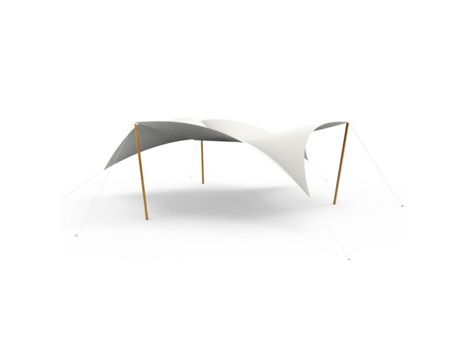 Voile pour espaces d'ombrage rhomboïdal en tissu acrylique Made in Italy - Stich Viadurini
