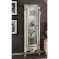 Vitrine Classique avec Porte en Bois Blanc ou Noyer Made in Italy - Caligola