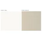 Vitrine de salon avec 1 porte en finition blanc et canaletto fabriquée en Italie - Gerd Viadurini