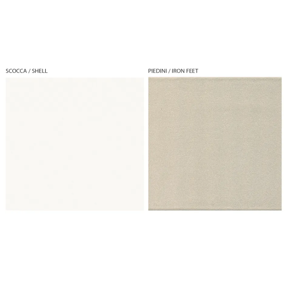 Vitrine de salon avec 1 porte en finition blanc et canaletto fabriquée en Italie - Gerd Viadurini